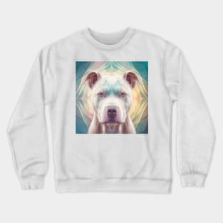 A Fractal Design of A Pit Bull Crewneck Sweatshirt